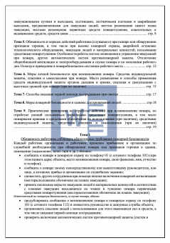 Программа первичного ( повторного ) противопожарного инструктажа на рабочем месте
